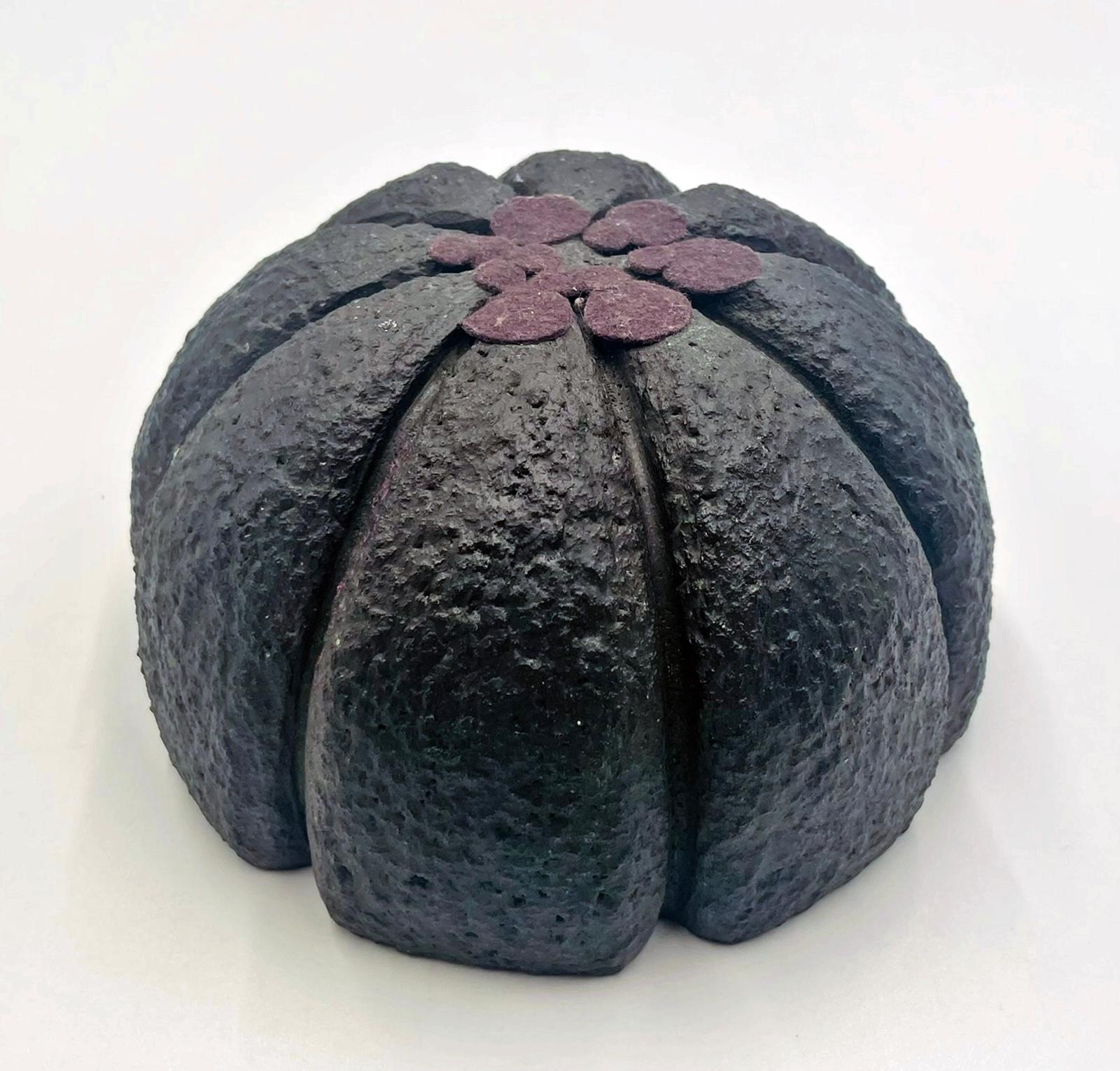 Emilia Castillo Schale aus Silber mit Froschmotiv auf Sockel aus Vulkangestein, mexikanische Moderne im Angebot 1