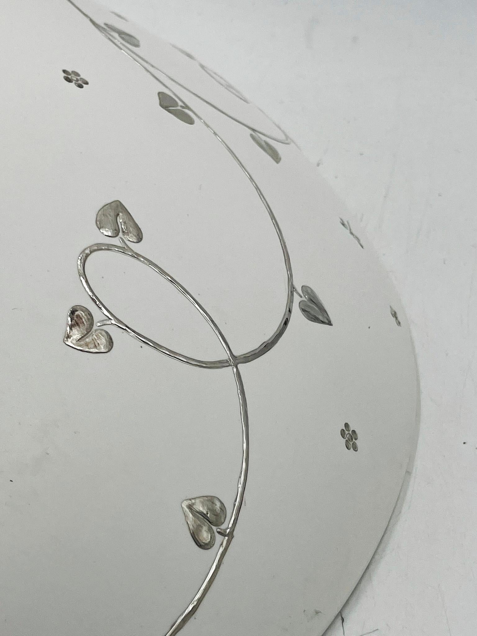 Ciotola a farfalla in porcellana e argento puro di Emilia Castillo, Taxco Mexico in vendita 10