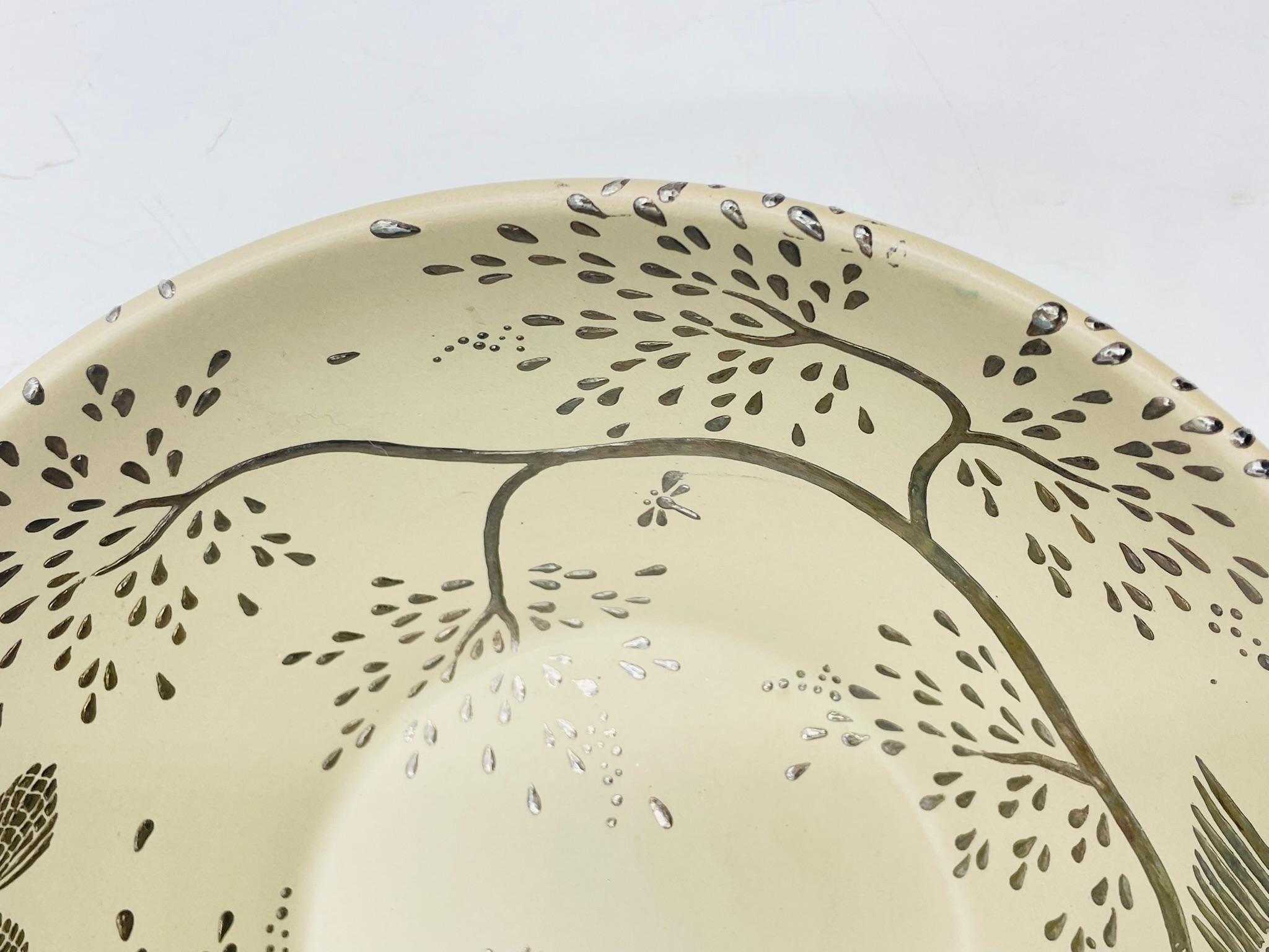 Ciotola in porcellana e argento puro di Emilia Castillo, firmata e datata in vendita 4