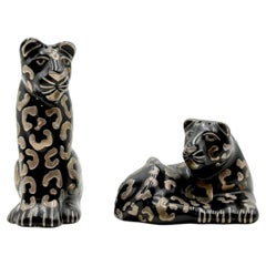 Emilia Castillo Porcelain & Pure Silver Table Sculptures/Salt & Pepper Shakers