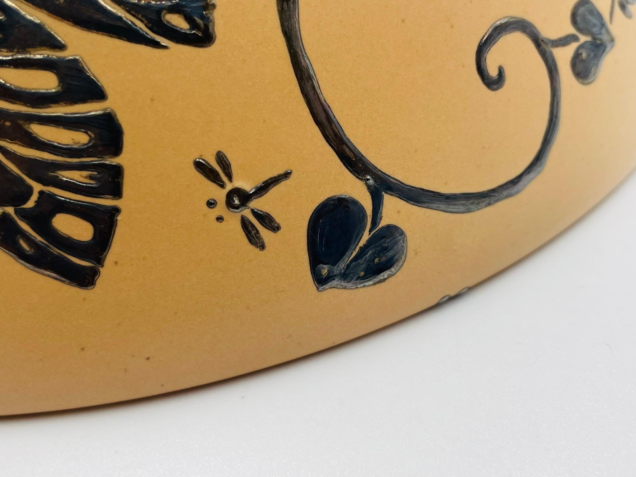 Ciotola a farfalla in porcellana e argento di Emilia Castillo, Taxco, 2009 in vendita 5