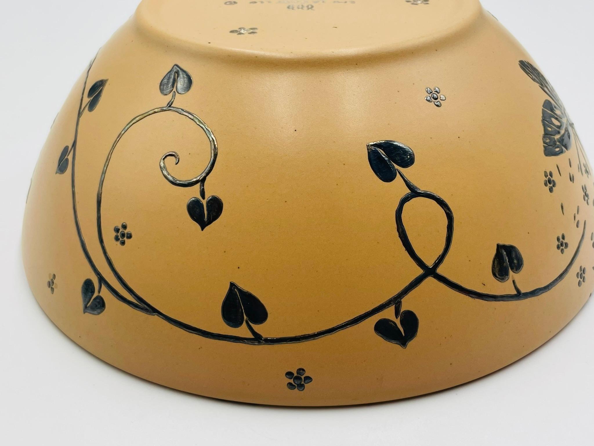 Ciotola a farfalla in porcellana e argento di Emilia Castillo, Taxco, 2009 in vendita 7