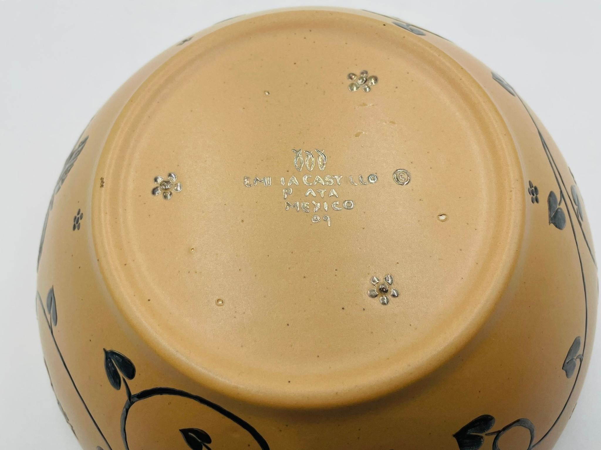 Ciotola a farfalla in porcellana e argento di Emilia Castillo, Taxco, 2009 in vendita 10