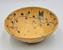 Emilia Castillo Porcelain & Silver Butterfly Bowl, Taxco, 2009