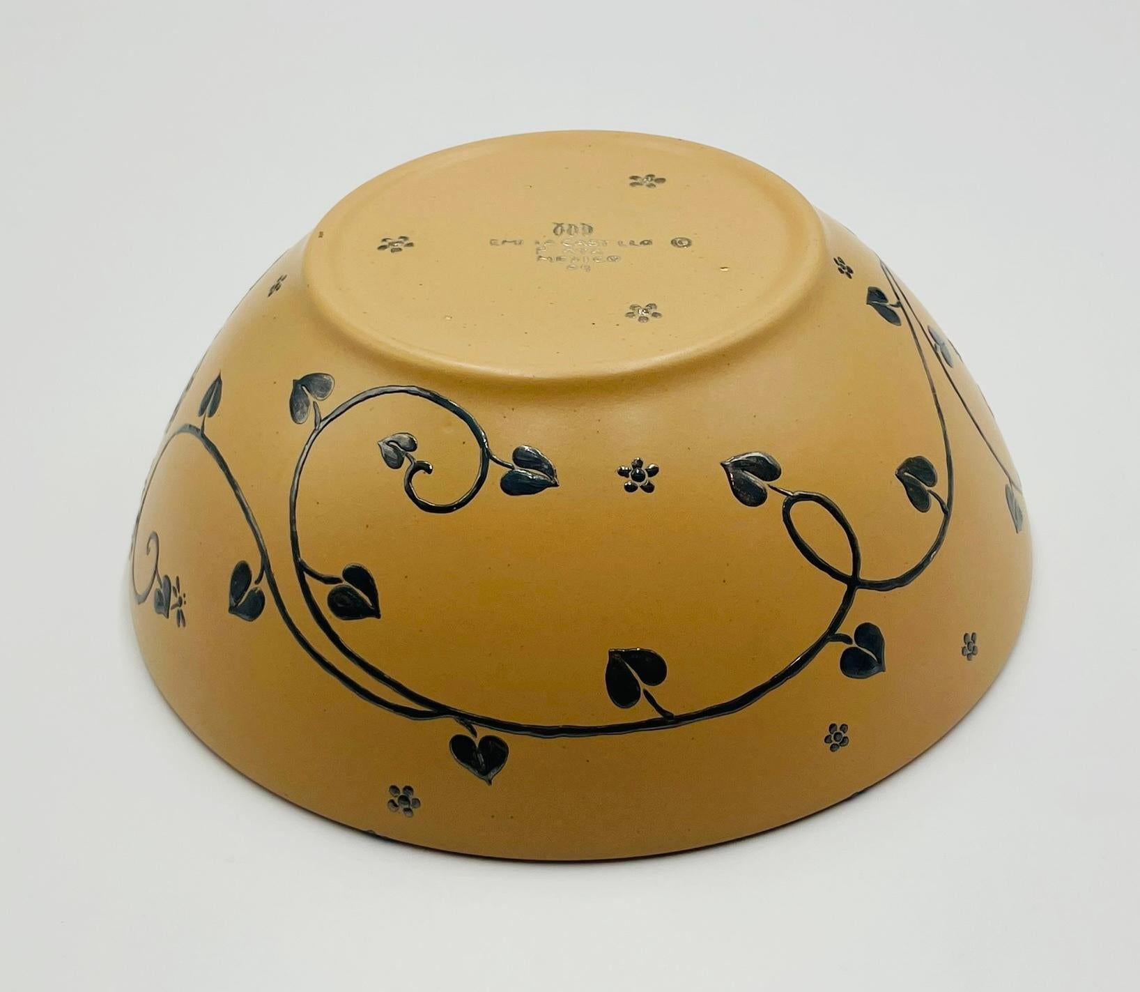 Messicano Ciotola a farfalla in porcellana e argento di Emilia Castillo, Taxco, 2009 in vendita