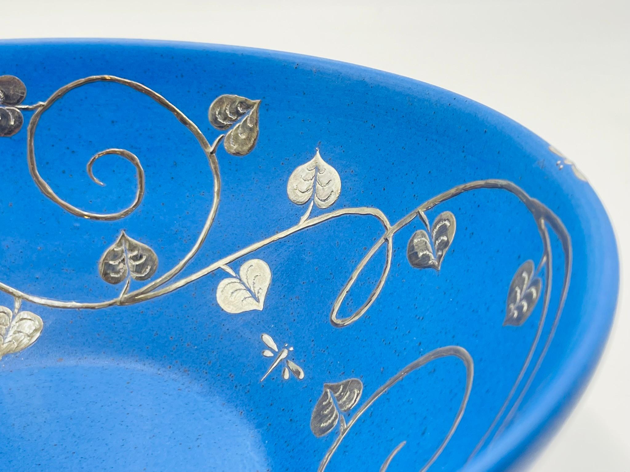 Ciotola in porcellana e argento puro firmata Emilia Castillo, Taxco Mexico, 1995 in vendita 6