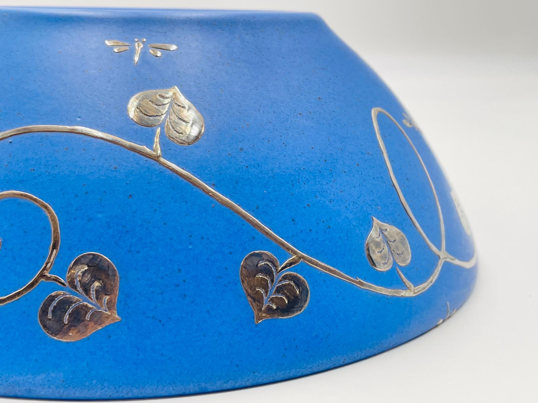 Ciotola in porcellana e argento puro firmata Emilia Castillo, Taxco Mexico, 1995 in vendita 8