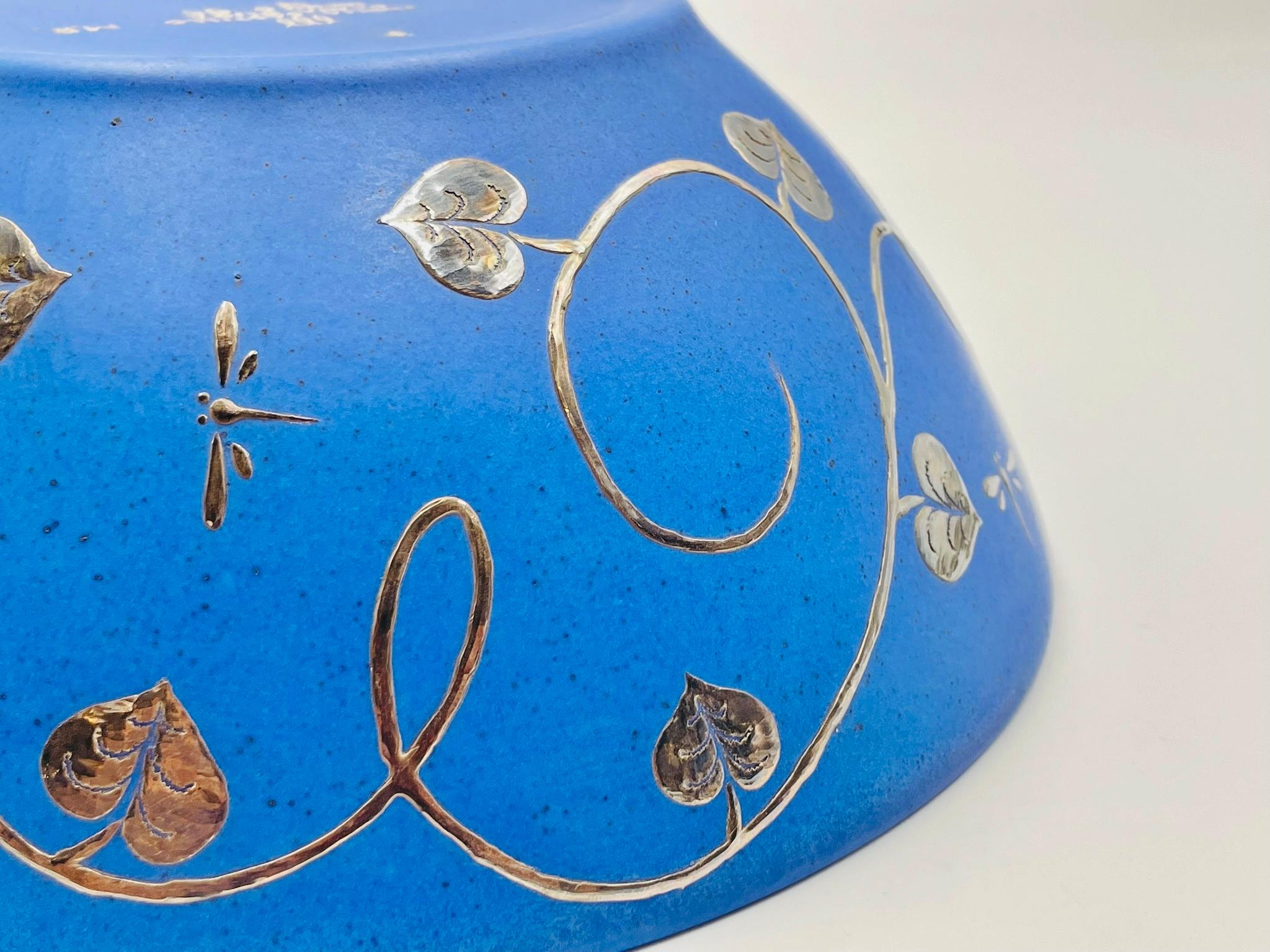 Ciotola in porcellana e argento puro firmata Emilia Castillo, Taxco Mexico, 1995 in vendita 9