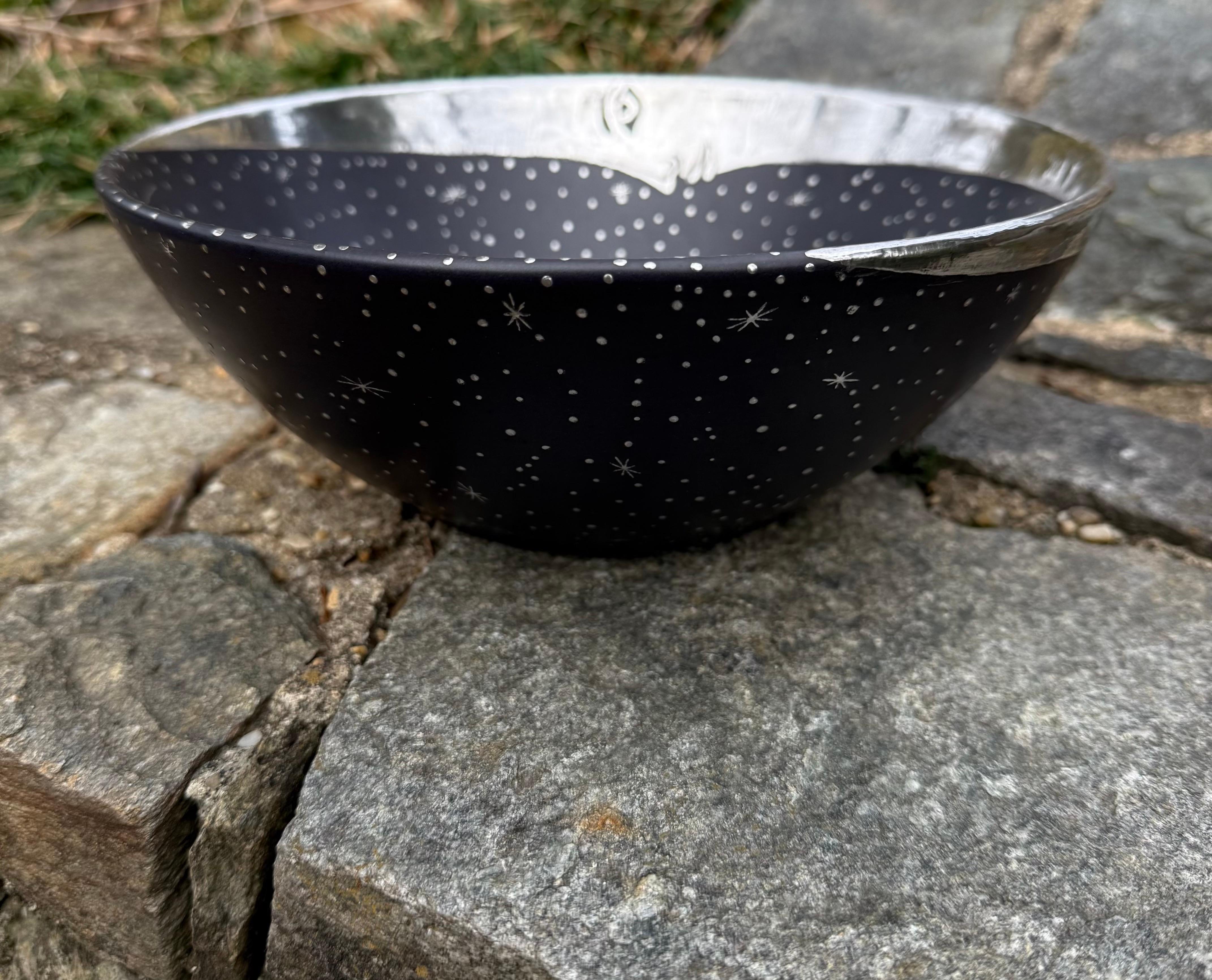 Black Emilia Castillo Silver Moon Bowl For Sale