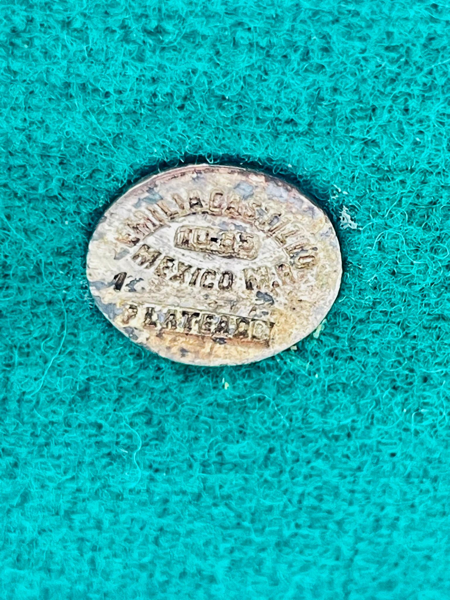 Emilia Castillo Portacandele a Farfalla placcato argento con intarsio di pietre, messicano in vendita 12