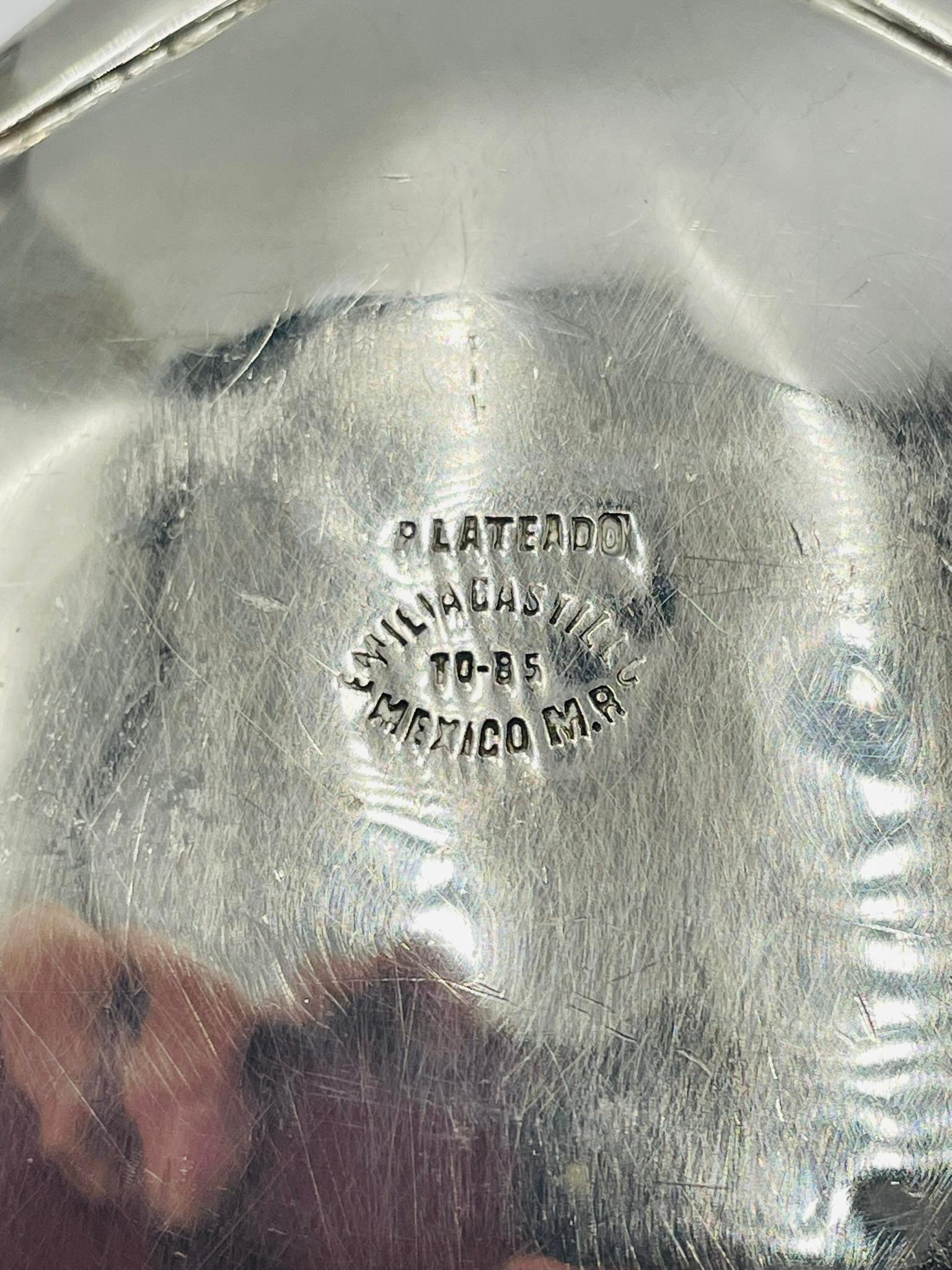 Emilia Castillo Silver-Plated Fish-Handle Serving Set, Taxco Mexico im Angebot 9