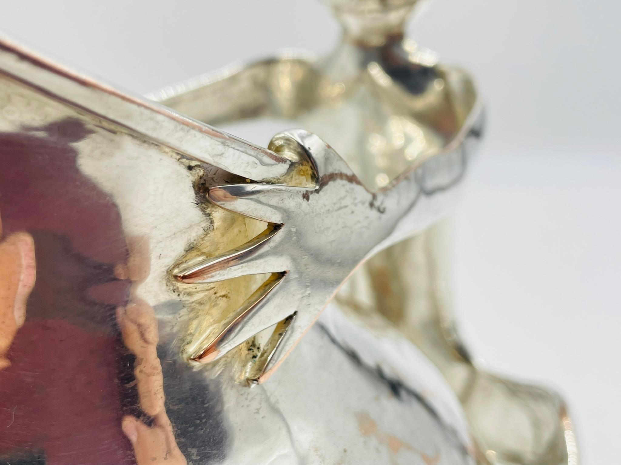 Brocca a forma di scimmia placcata in argento di Emilia Castillo, Modernismo messicano in vendita 7