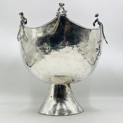 Emilia Castillo, Silver-Plated "Monkey" Punch Bowl, Mexican Modernism