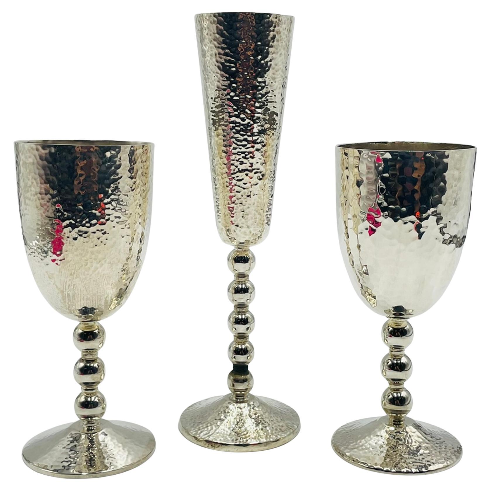 Emilia Castillo Versilberte "Musikalische" Kelche
Champagnerflöte, Taxco Mexico