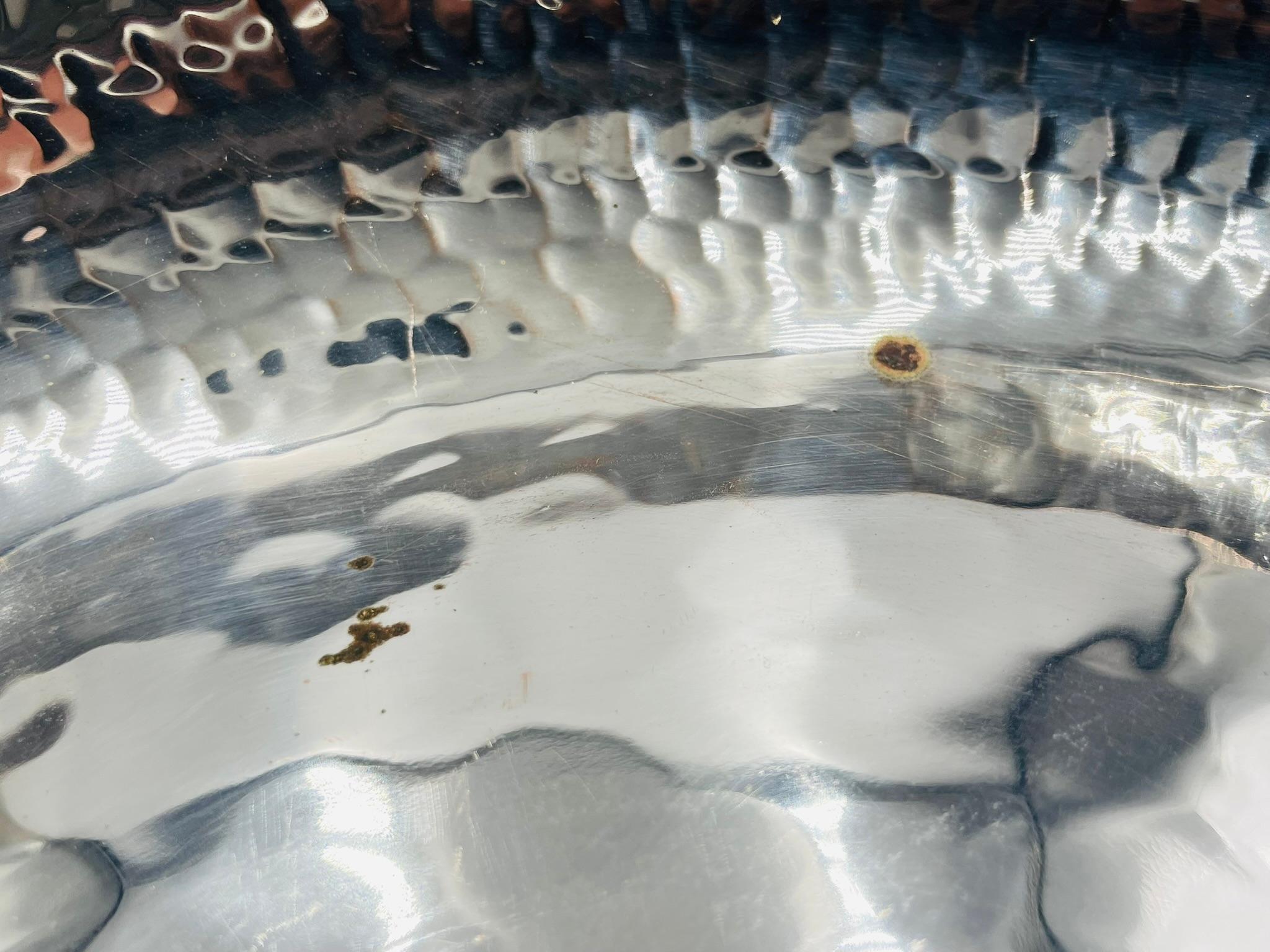 Ciotola di Emilia Castillo placcata in argento con intarsio di malachite, design messicano in vendita 3