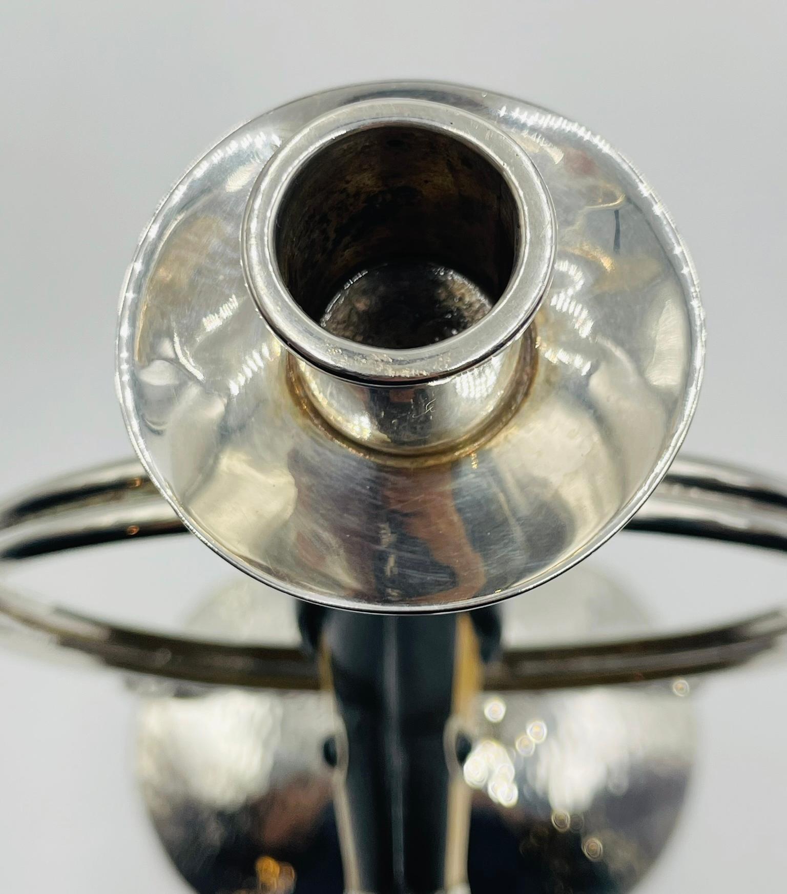 Emilia Castillo Candeliere a forma di tucano placcato in argento con intarsi in onice, Taxco Mexico in vendita 10