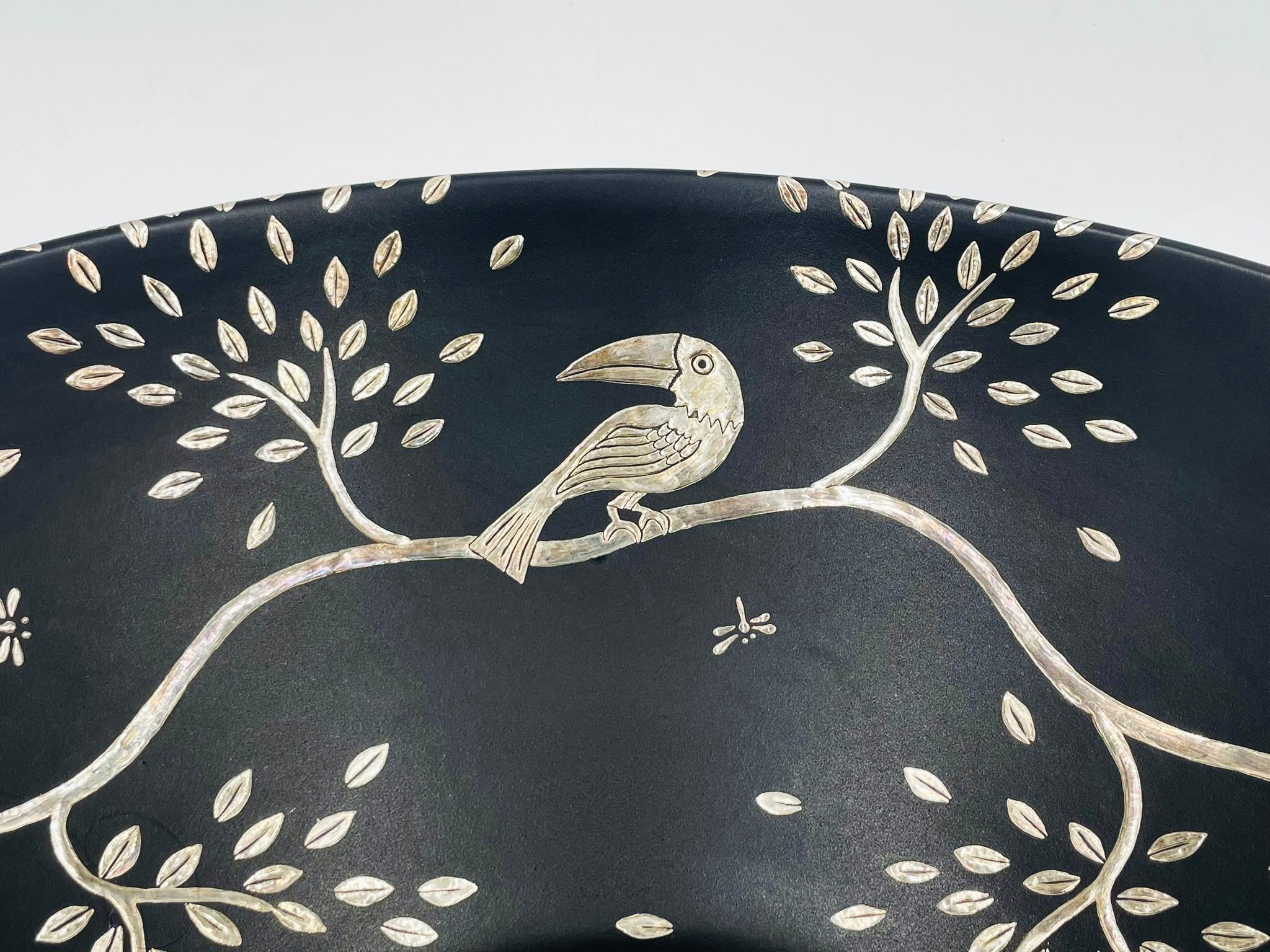 Ciotola Toucan e Albero della Vita in argento di Emilia Castillo, Taxco Mexico, anni '80 in vendita 8
