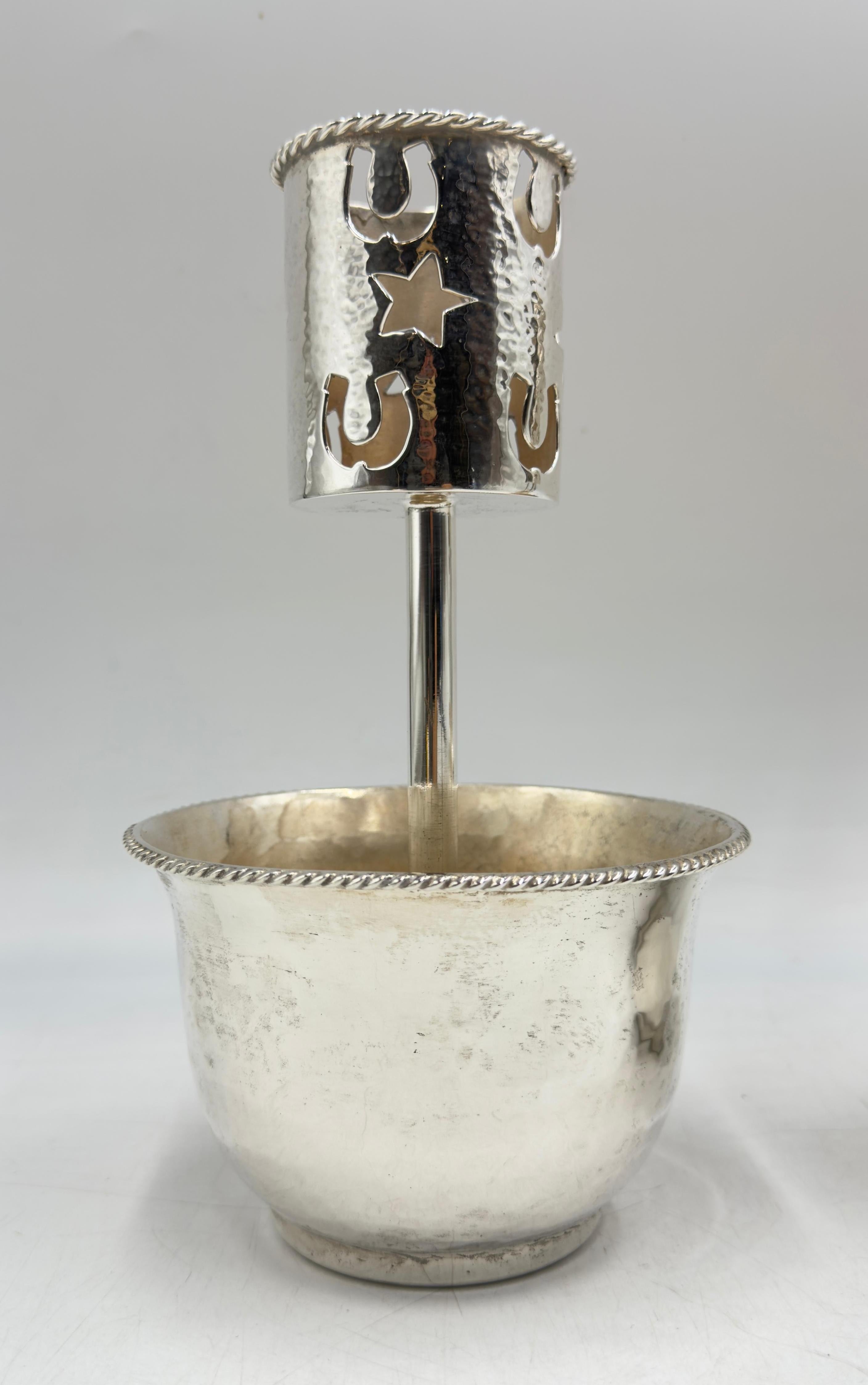Emilia Castillo Portavelas de plata 