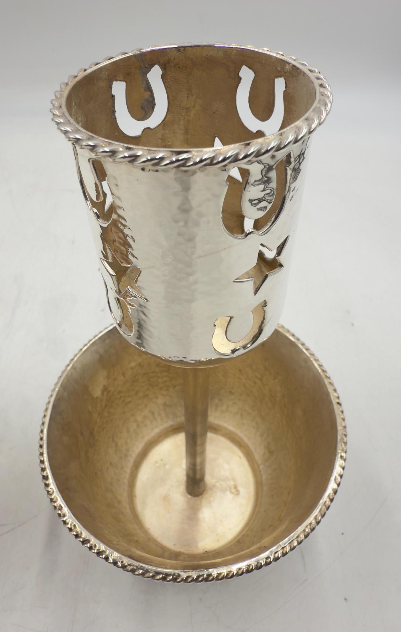Emilia Castillo Portavelas de plata 