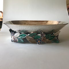 Emilia Castillo Sterling Silver, Copper and Hardstone Table Garniture