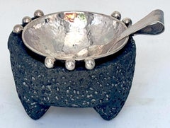 Emilia Castillo Sterling Silver & Volcanic Stone Molcajete with Spoon