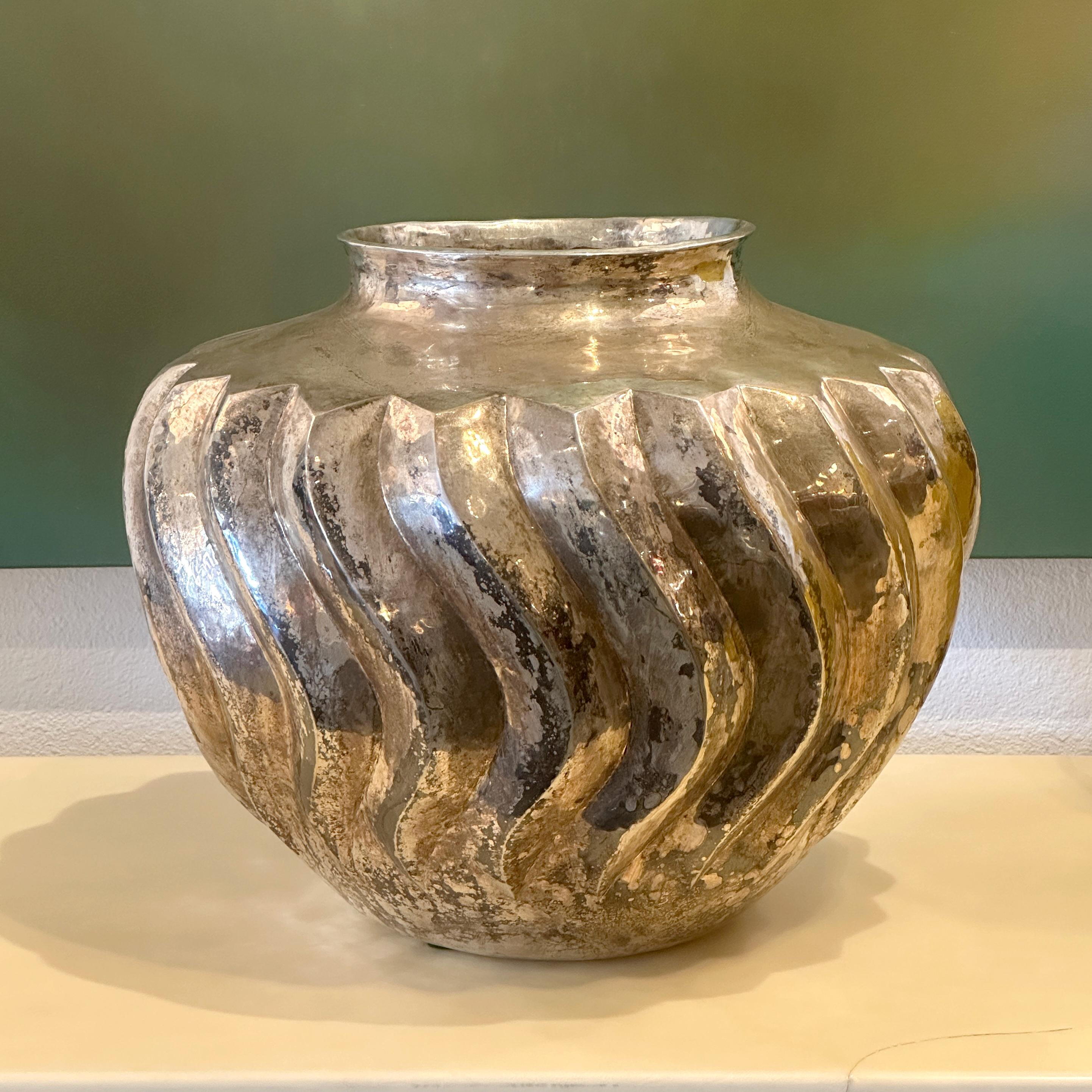 Moderno Emilia Castillo Taxco Mexico Vaso in argento placcato, anni '80 ca. in vendita