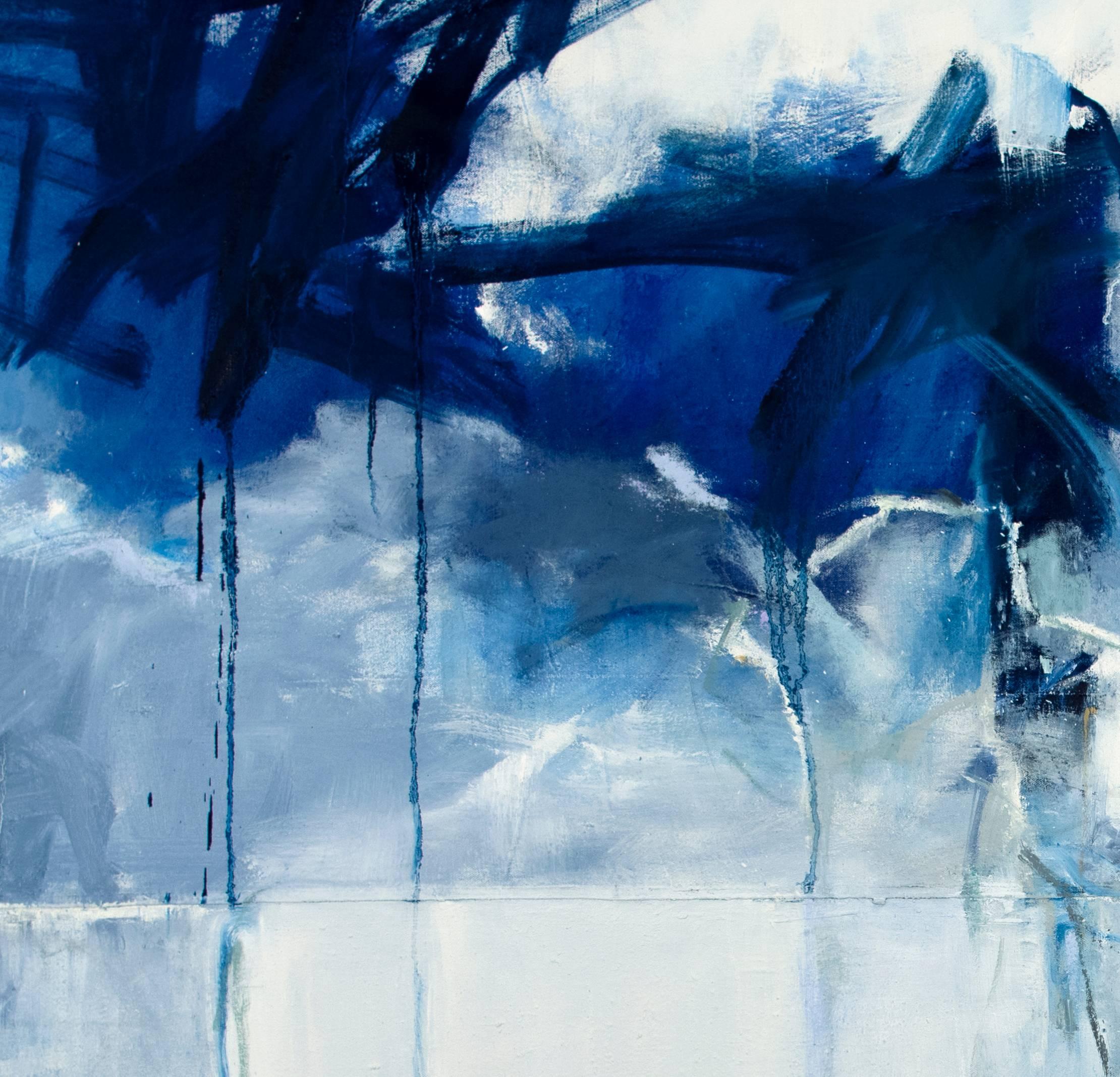 Back to the Blue Motel - Contemporary Painting by Emilia Dubicki