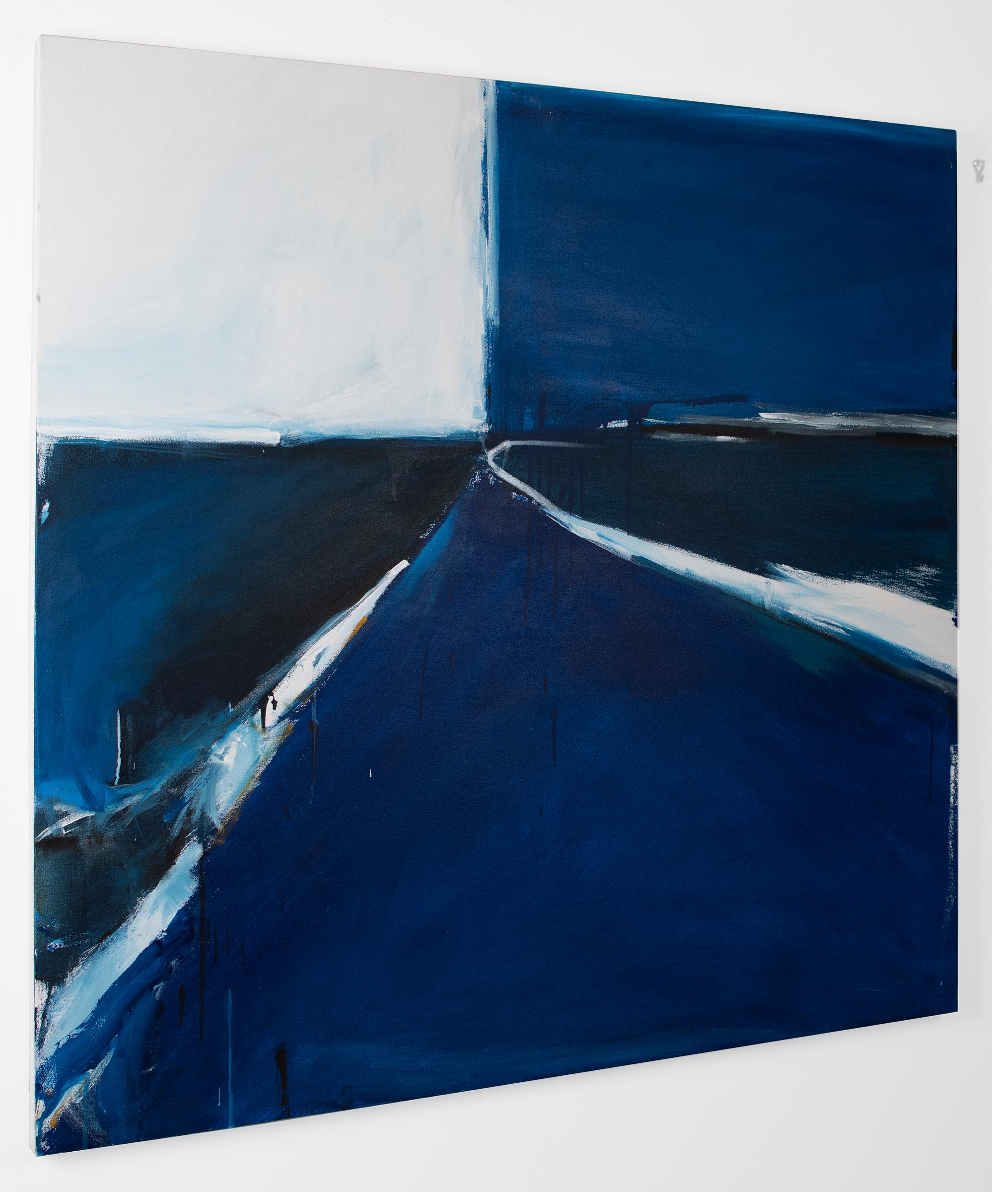 Blue Rush - Painting by Emilia Dubicki