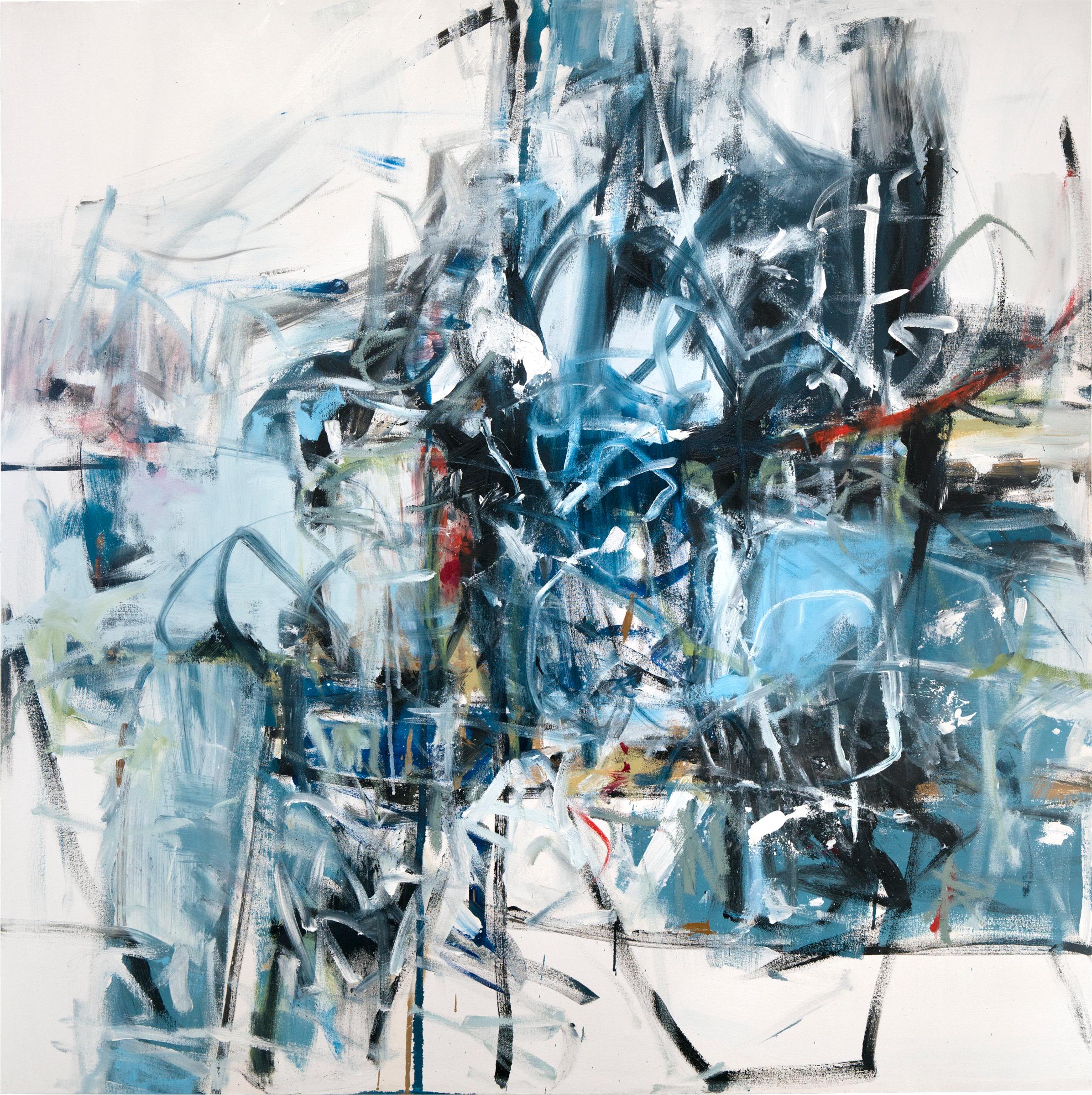 Abstract Painting di Emilia Dubicki - Rambler della linea rossa