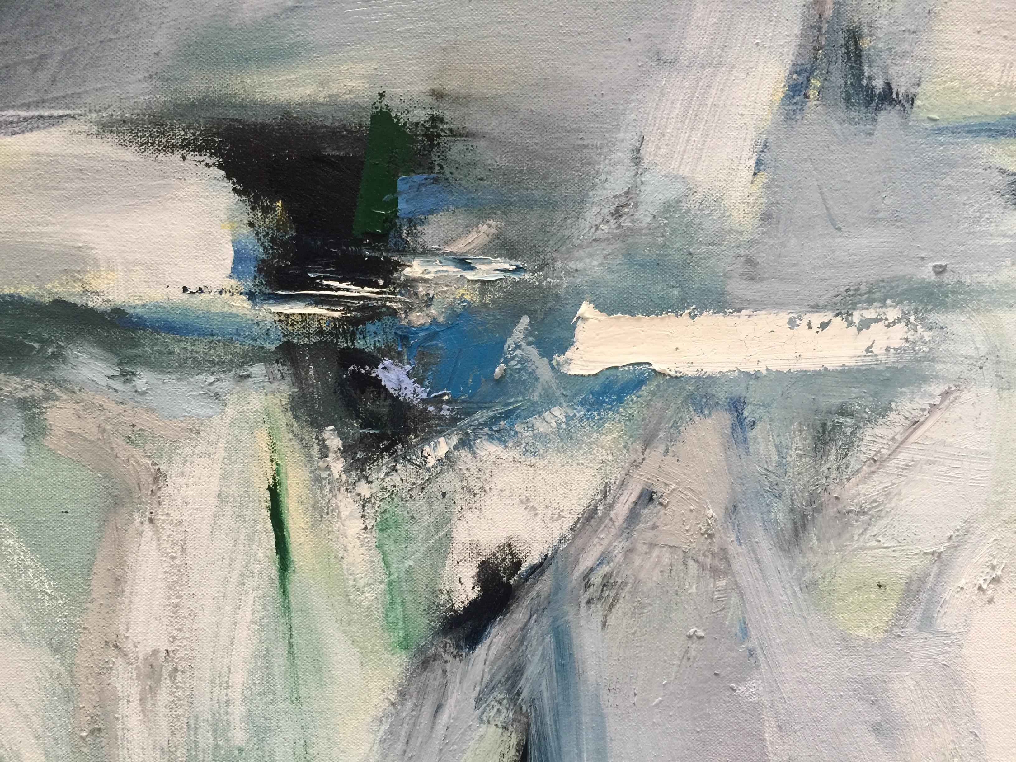 Il fiume nel suono - Painting Astratto di Emilia Dubicki