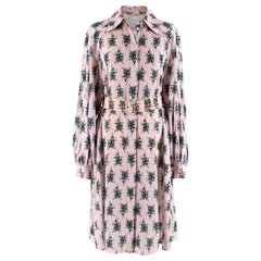 Emilia Wickstead Clarisse Belted Floral Crepe Dress - US size 4