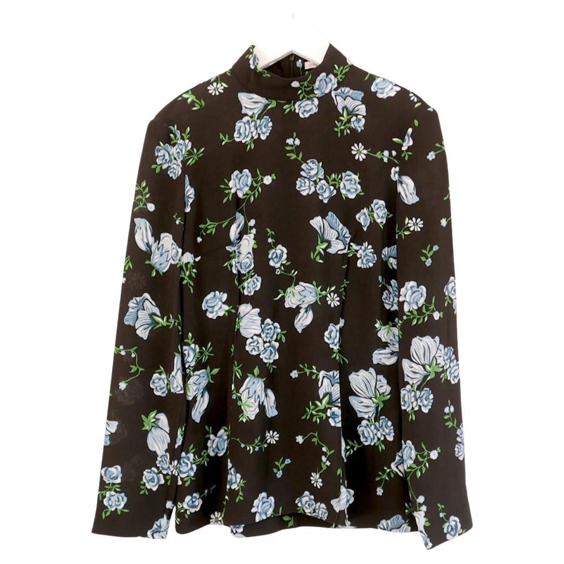 Emilia Wickstead Floral Print Top For Sale