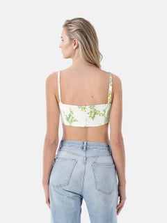Emilia Wickstead Floral Sleeveless Crop Top Size L