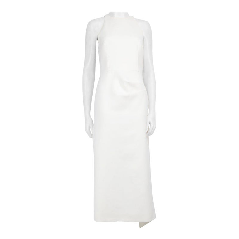 Emilia Wickstead Ivory Wool High Neck Midi Dress Size M at 1stDibs Emilia Wickstead Ivory Wool High Neck Midi Dress Size M at 1stDibs