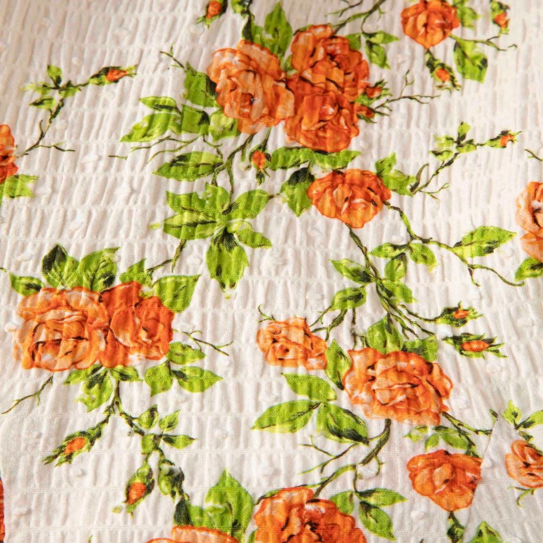 Emilia Wickstead Marion Floral Knee-Length Dress Size XL In Good Condition For Sale In London, GB