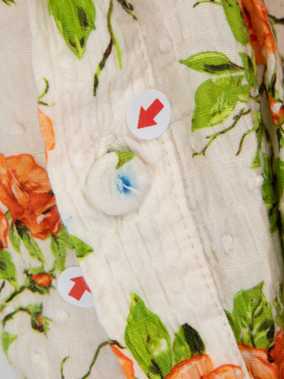 Emilia Wickstead Marion Floral Knee-Length Dress Size XL For Sale 2