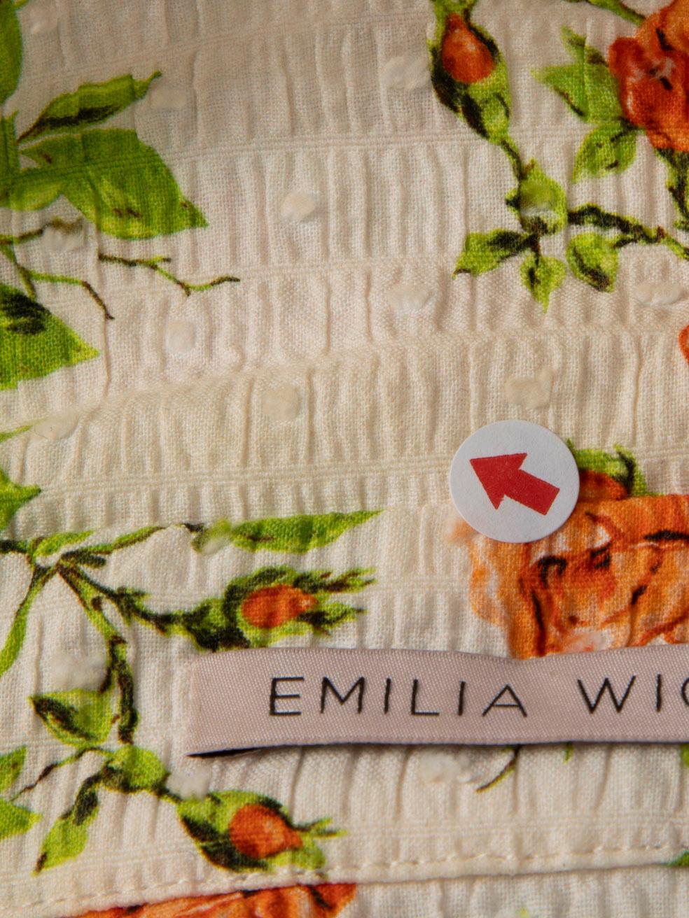 Emilia Wickstead Marion Floral Knee-Length Dress Size XL For Sale 3