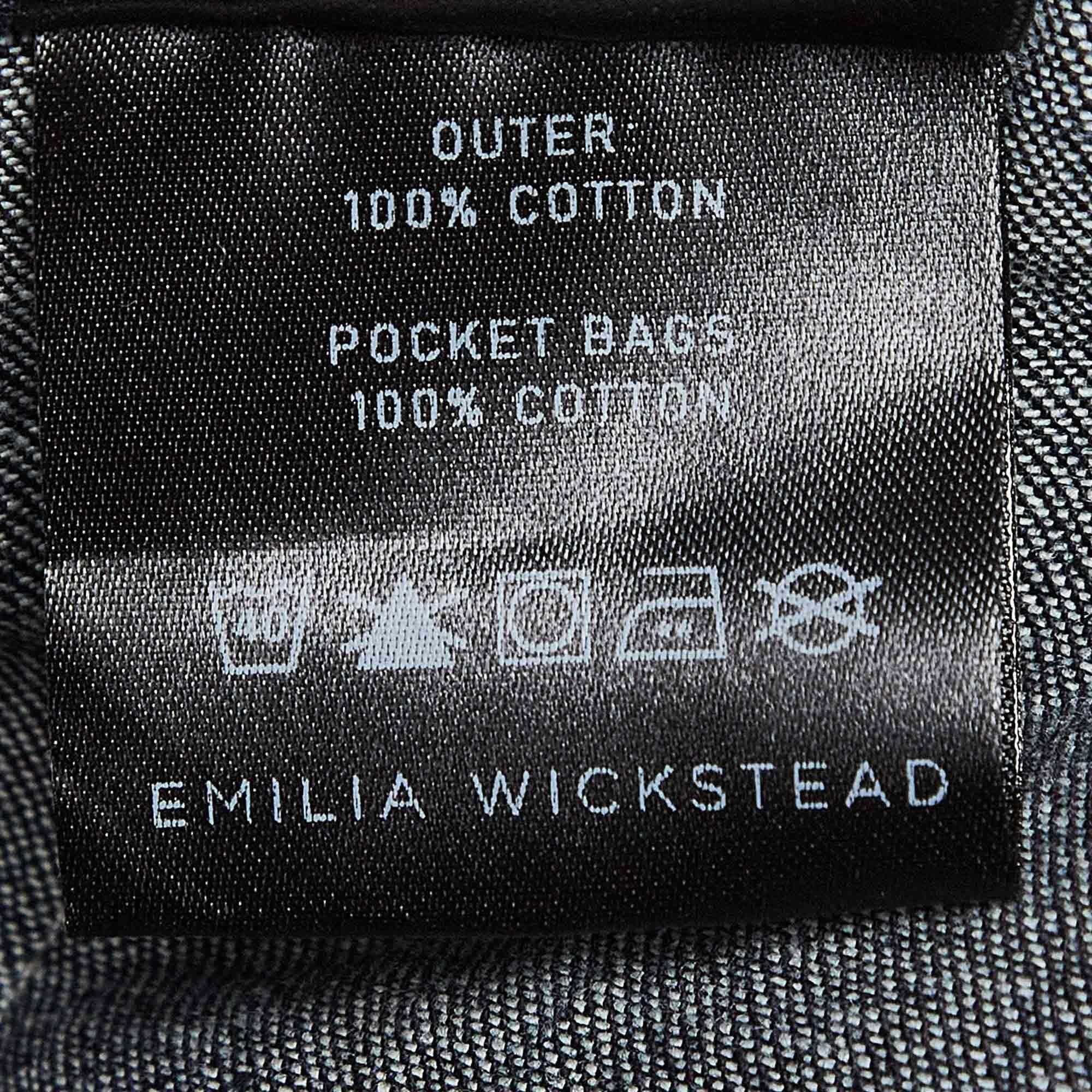 Emilia Wickstead Short évasé en jean bleu marine, taille M Pour femmes en vente