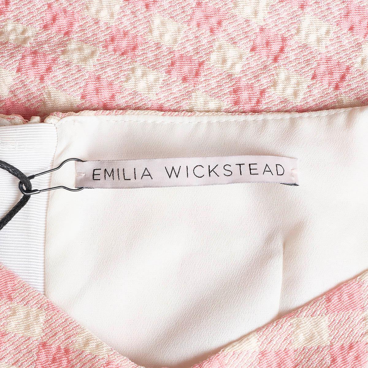 EMILIA WICKSTEAD pink SEERSUCKER GINGHAM SLEEVELESS SHORT Dress 6 XXS For Sale 2