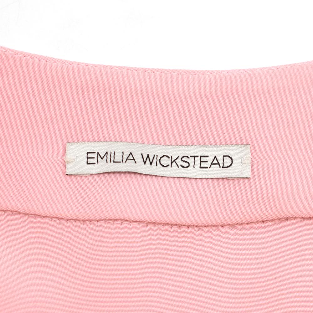 Emilia Wickstead Pink Silk Shirt Dress - estimated size XS In Excellent Condition For Sale In London, GB