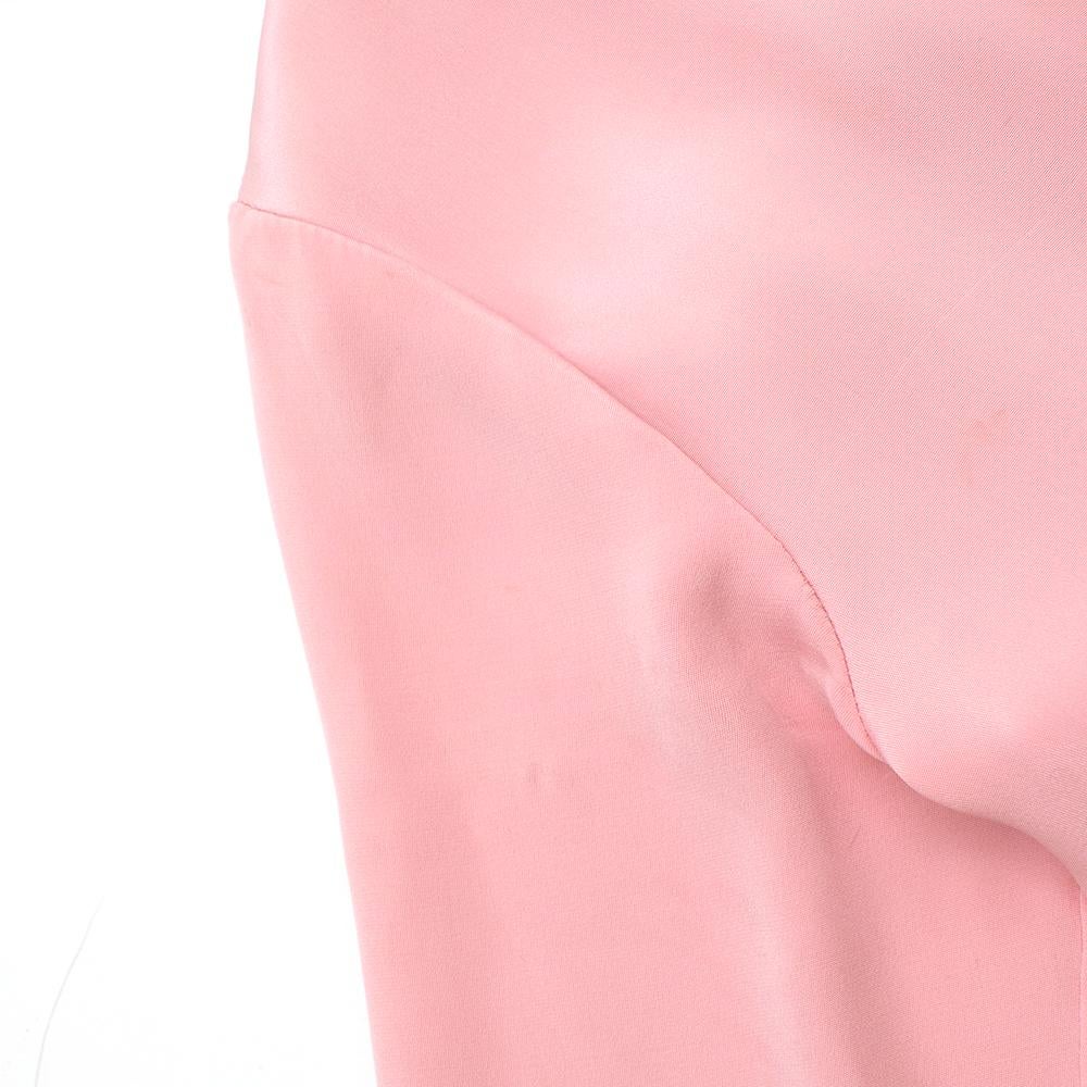 Emilia Wickstead Pink Silk Shirt Dress - estimated size XS For Sale 2