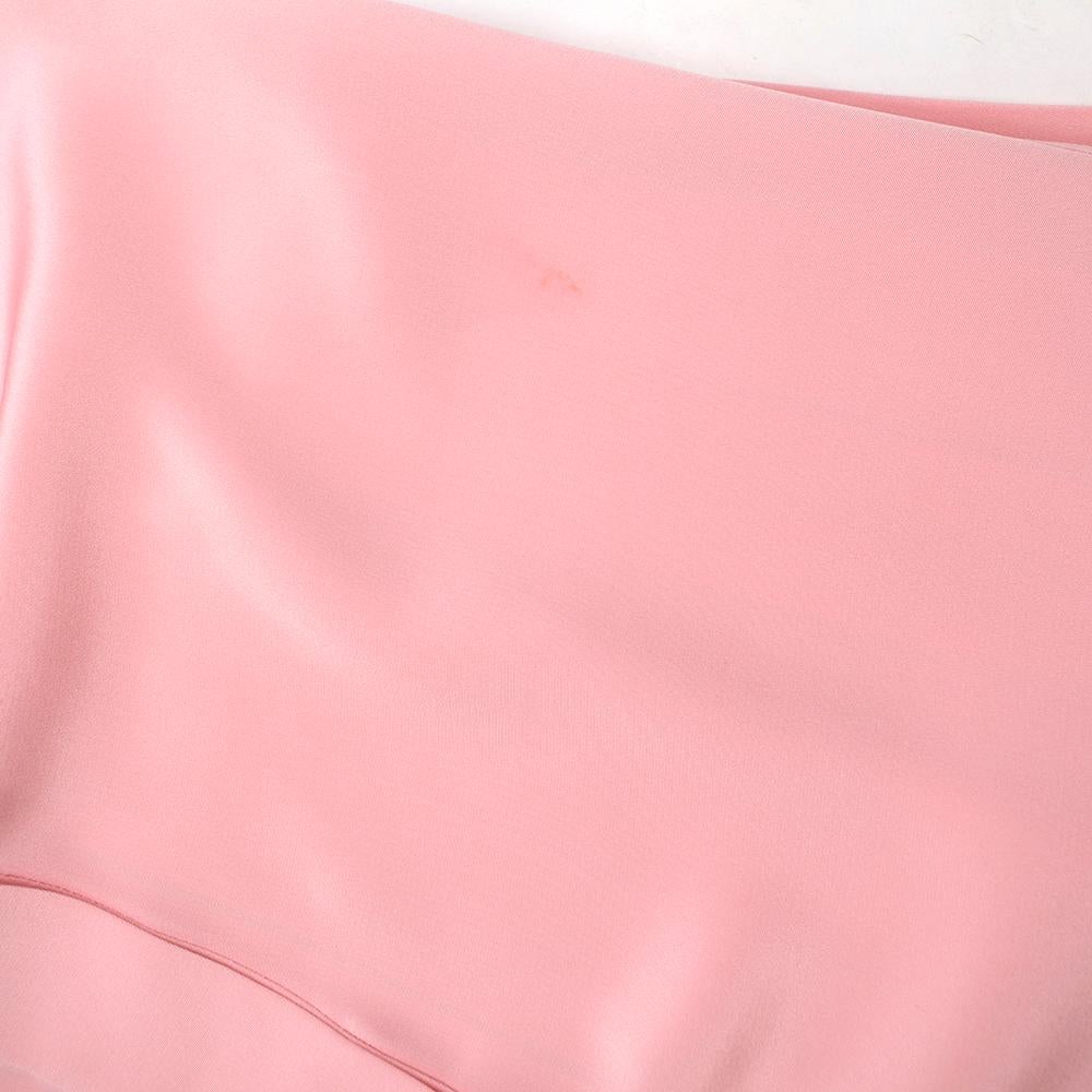 Emilia Wickstead Pink Silk Shirt Dress - estimated size XS For Sale 3