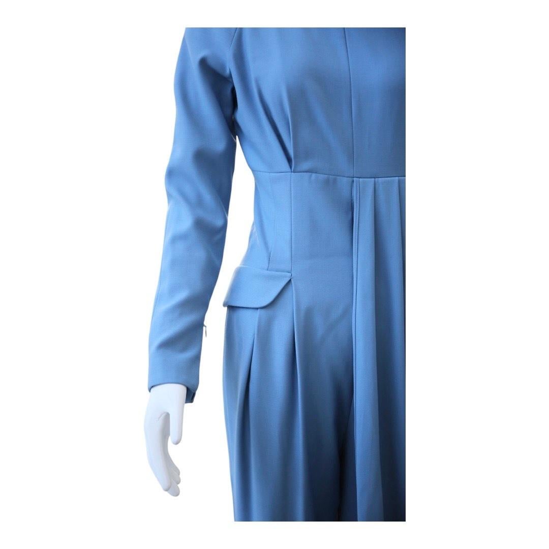 Emilia Wickstead Himmelblauer Pullover mit schlanken Beinen Damen