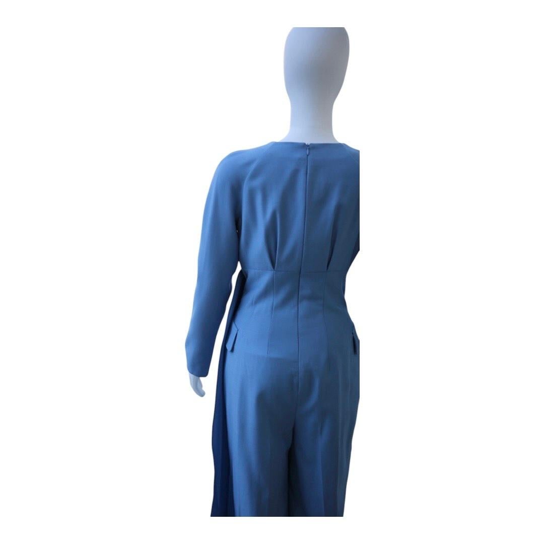 Emilia Wickstead Himmelblauer Pullover mit schlanken Beinen 2