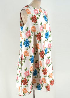 Emilia Wickstead White Floral Shift Dress UK 10