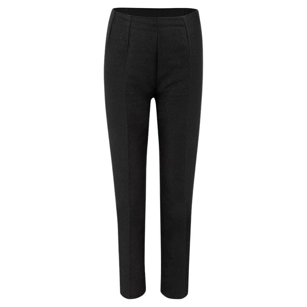 Emilia Wickstead - Pantalon droit texturé noir pour femme en vente