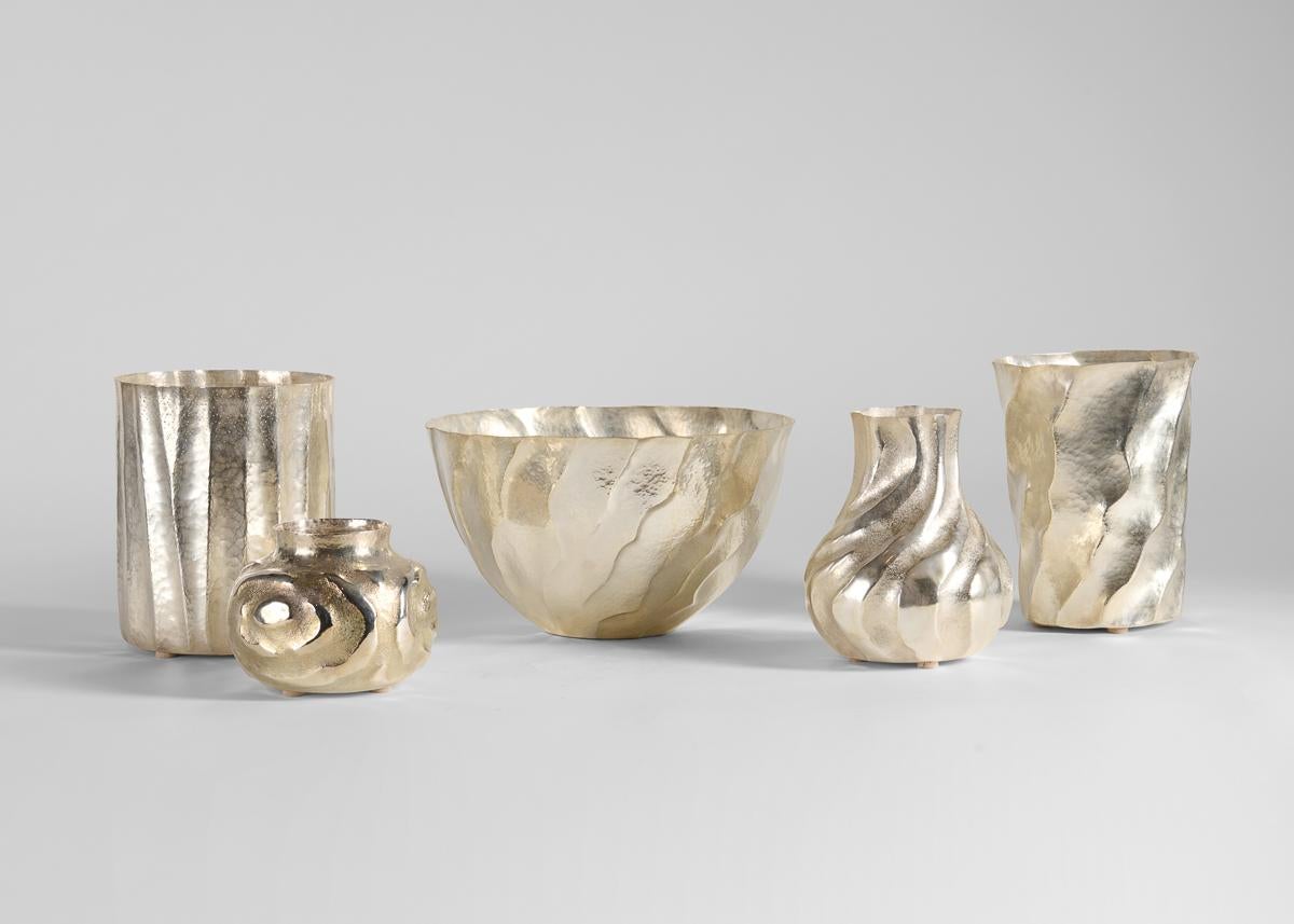 Emiliano Céliz, Armonía Imperfecta, Silver-plated Vase, Argentina, 2024 In Excellent Condition For Sale In New York, NY