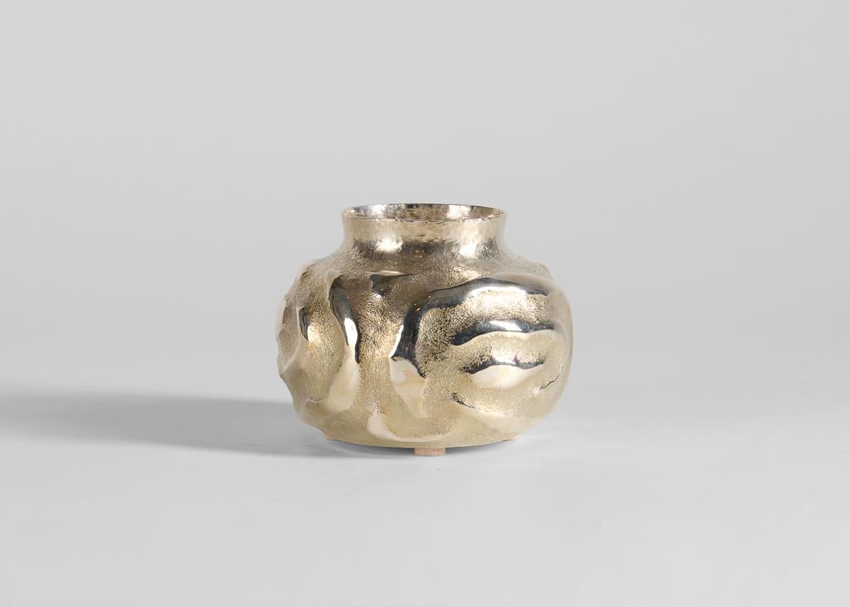 Contemporary Emiliano Céliz, Armonía Imperfecta, Silver-plated Vase, Argentina, 2024 For Sale