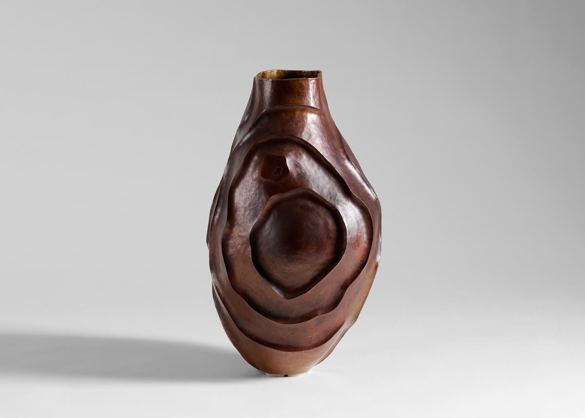 Contemporary Emiliano Céliz, Coexistence I, Patinated Copper Vase, Argentina, 2021 For Sale