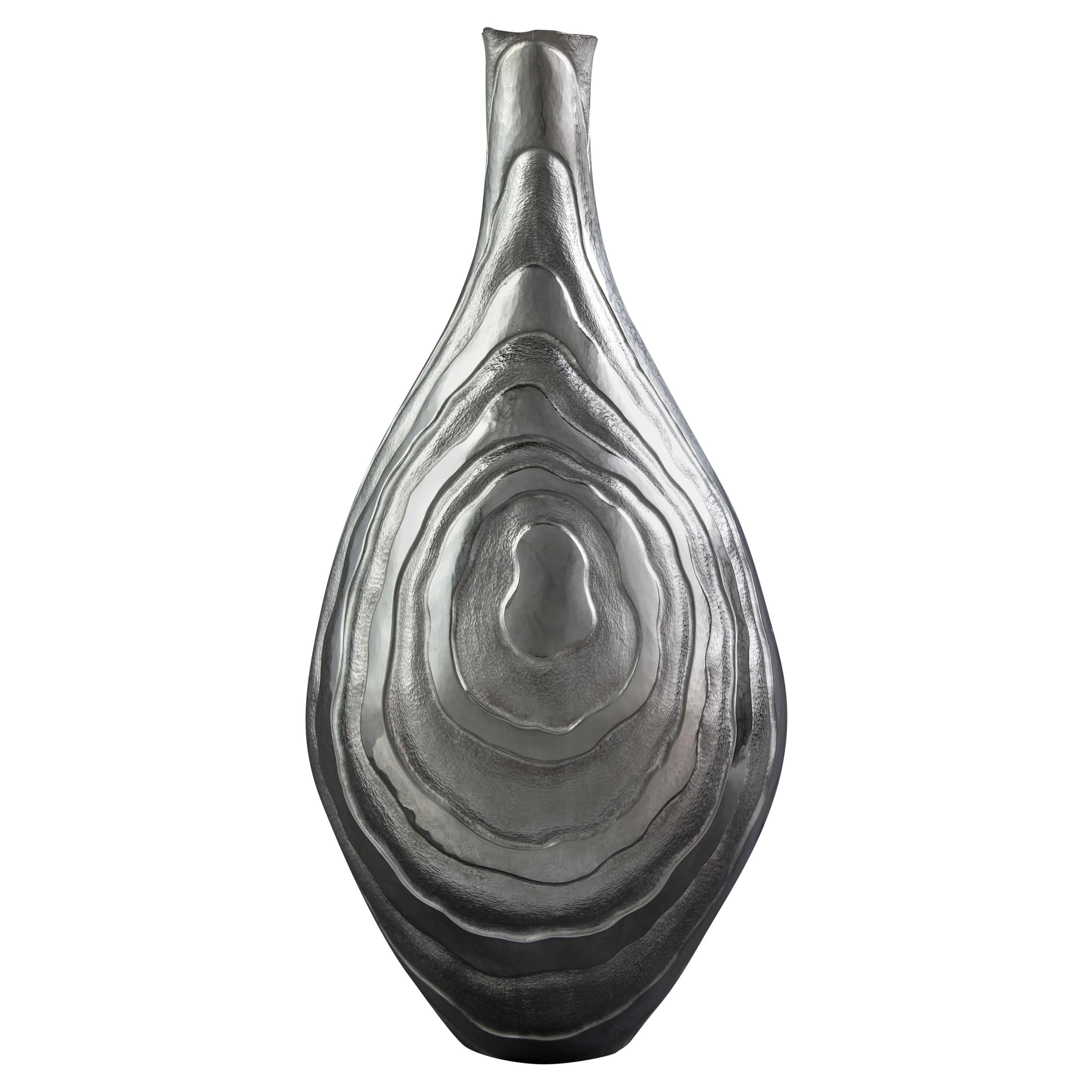 Emiliano Céliz, Coexistence II, Silver Plated Vase, Argentina, 2020